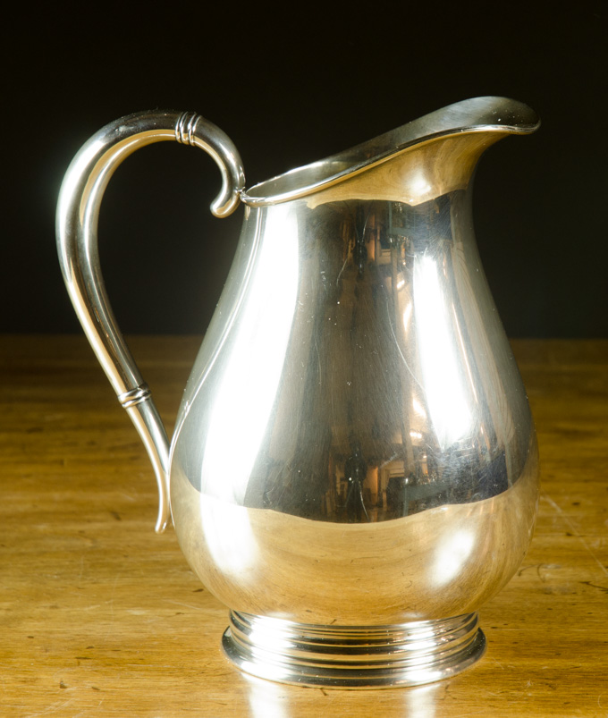 Appraisal: INTERNATIONAL ROYAL DANISH STERLING SILVER PITCHER E pints Height inches