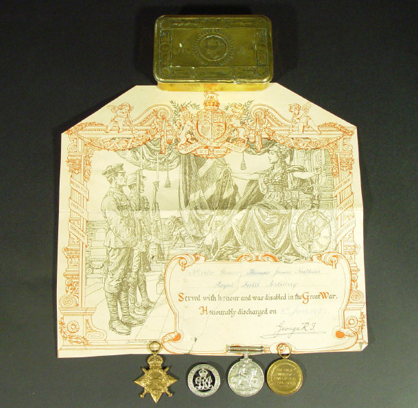 Appraisal: World War I military medal group comprising - Star -