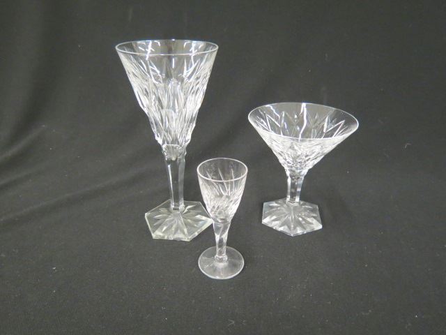 Appraisal: pcs Val St Lambert Crystal Stemware goblets wines or champagnes