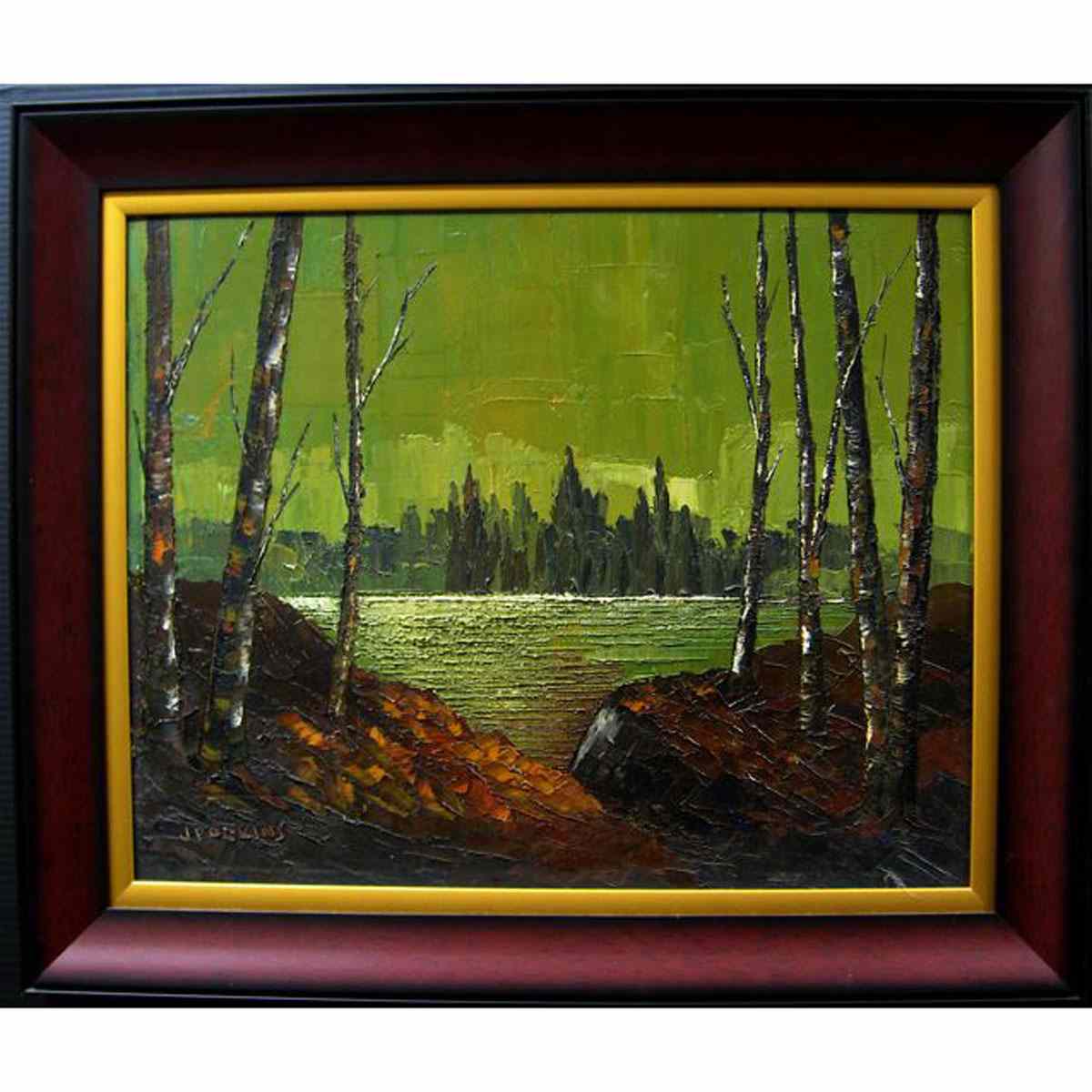 Appraisal: JOHN PERKINS CANADIAN TH CENTURY SWAMP LAKE OIL ON CANVAS