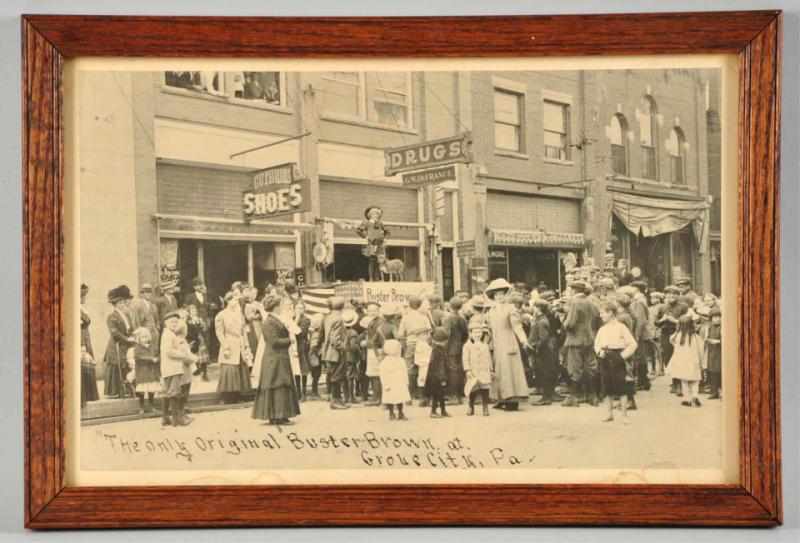 Appraisal: Early Buster Brown Photograph from Grove City PA Description Turn-of-the-century