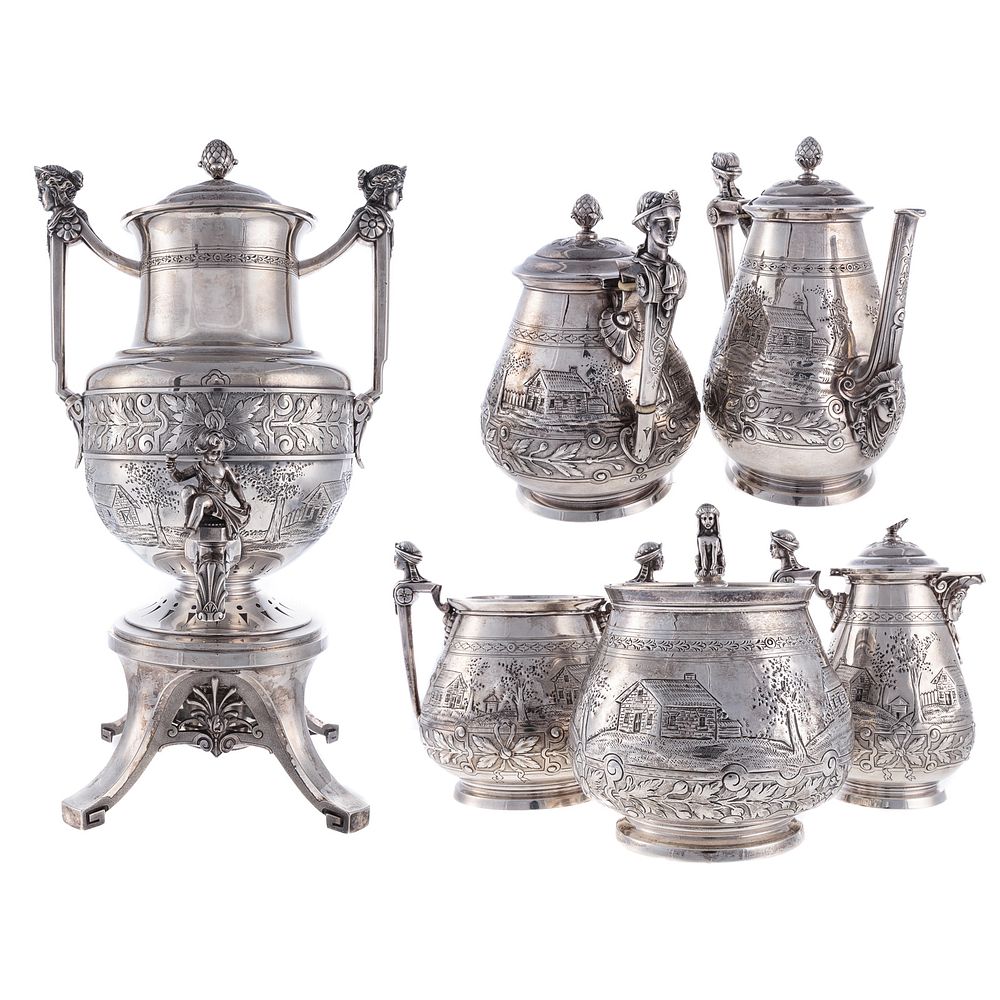 Appraisal: Ball Black Co Sterling Tea Coffee Service New York NY