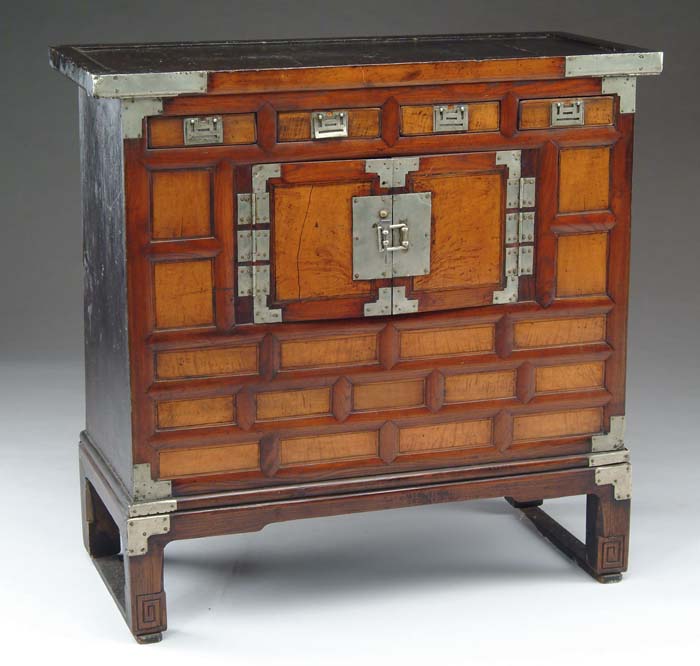 Appraisal: ORIENTAL CABINET The antique cabinet having four small side by