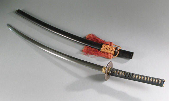 Appraisal: JAPANESE KATANA LONG SAMURAI SWORD The blade attributed to the