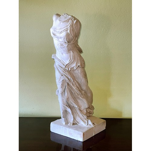 Appraisal: Victory cast plaster semi clad figure approx cm H