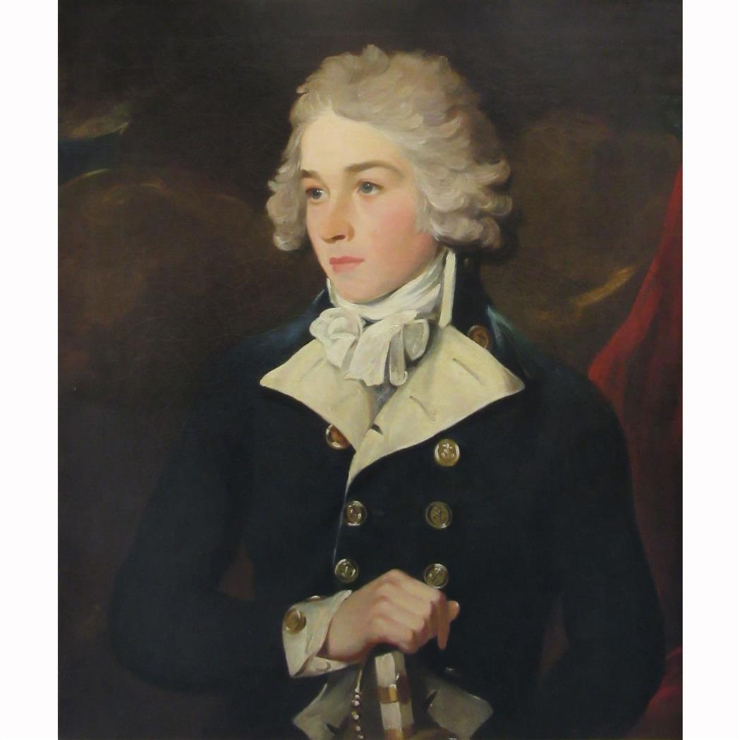 Appraisal: Attributed to William Owen Portrait of an Officer Oil on