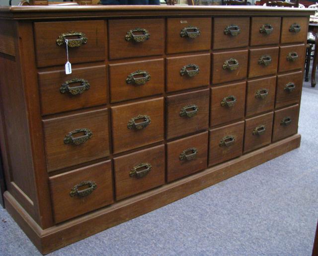 Appraisal: Antique hardware cabinet from old general store in Eaton OH