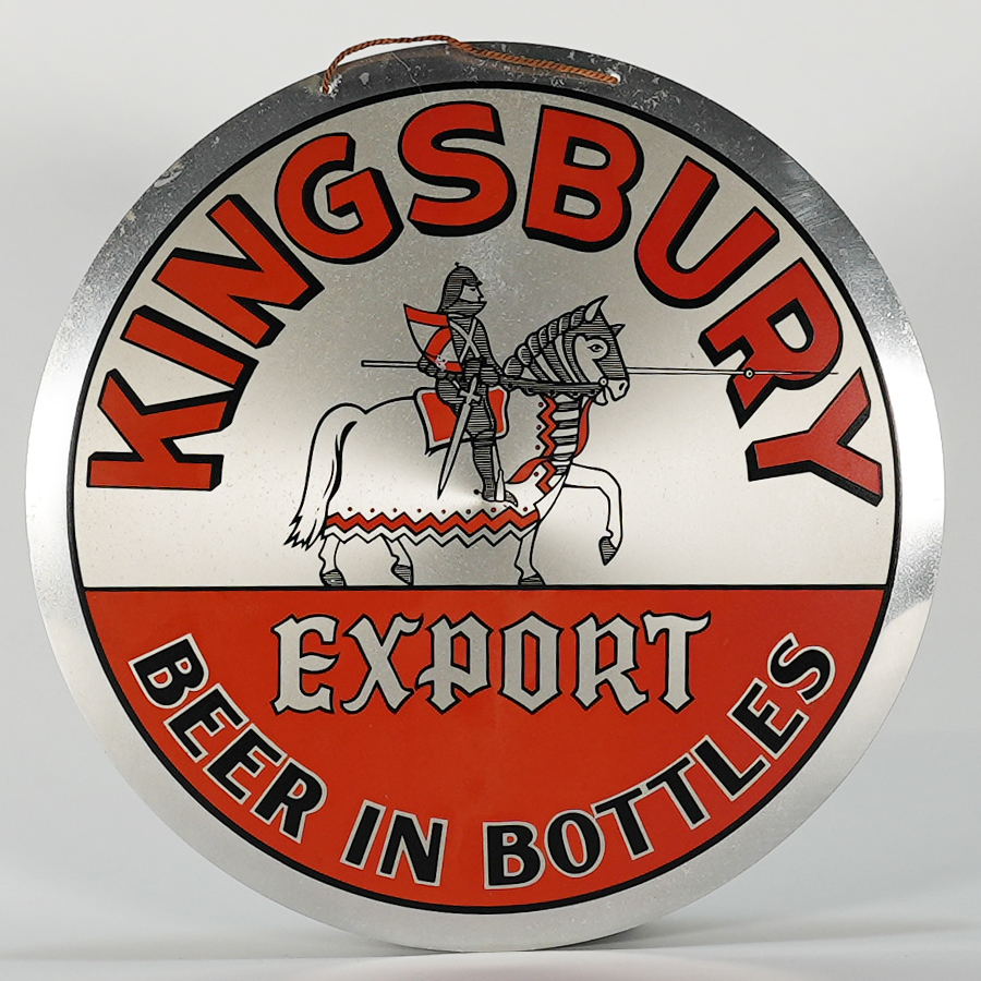 Appraisal: Kingsbury Export Beer In Bottles LEYSE Aluminum SignReference n aBrewery