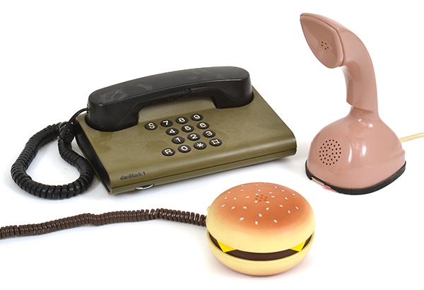 Appraisal: THREE TELEPHONES including one Swedish Ericophone one Danish Phoneset and