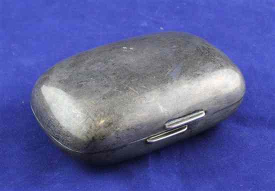 Appraisal: An early th century American sterling silver soap box by