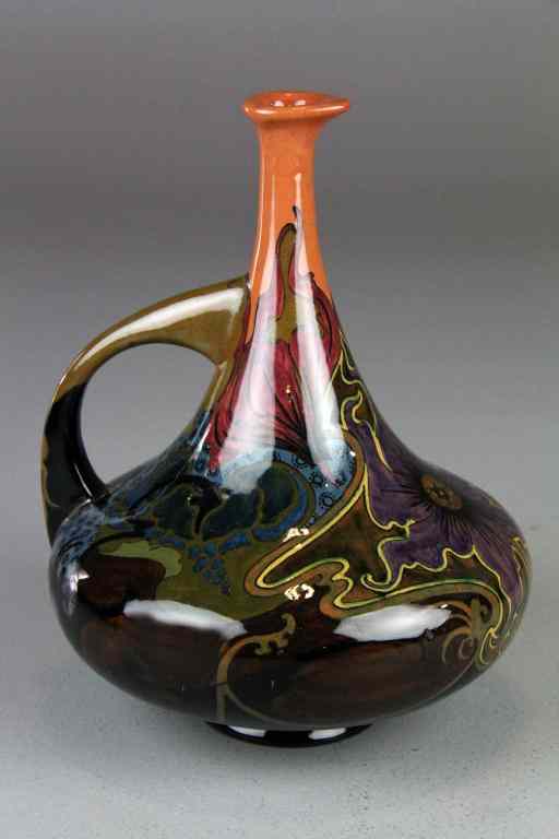 Appraisal: A Fine Art Nouveau Rozenburg Porcelain EwerFinely painted and glazed