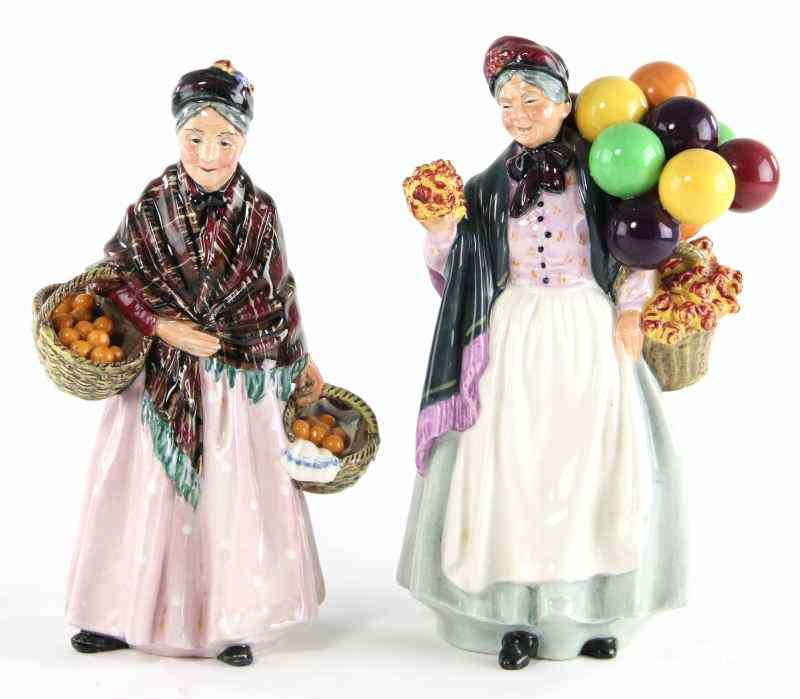 Appraisal: Two Royal Doulton Figuresthe first is ''Biddy Pennyfarthing'' in the