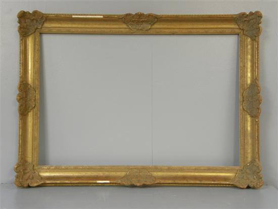 Appraisal: Painted gesso picture frame h w in