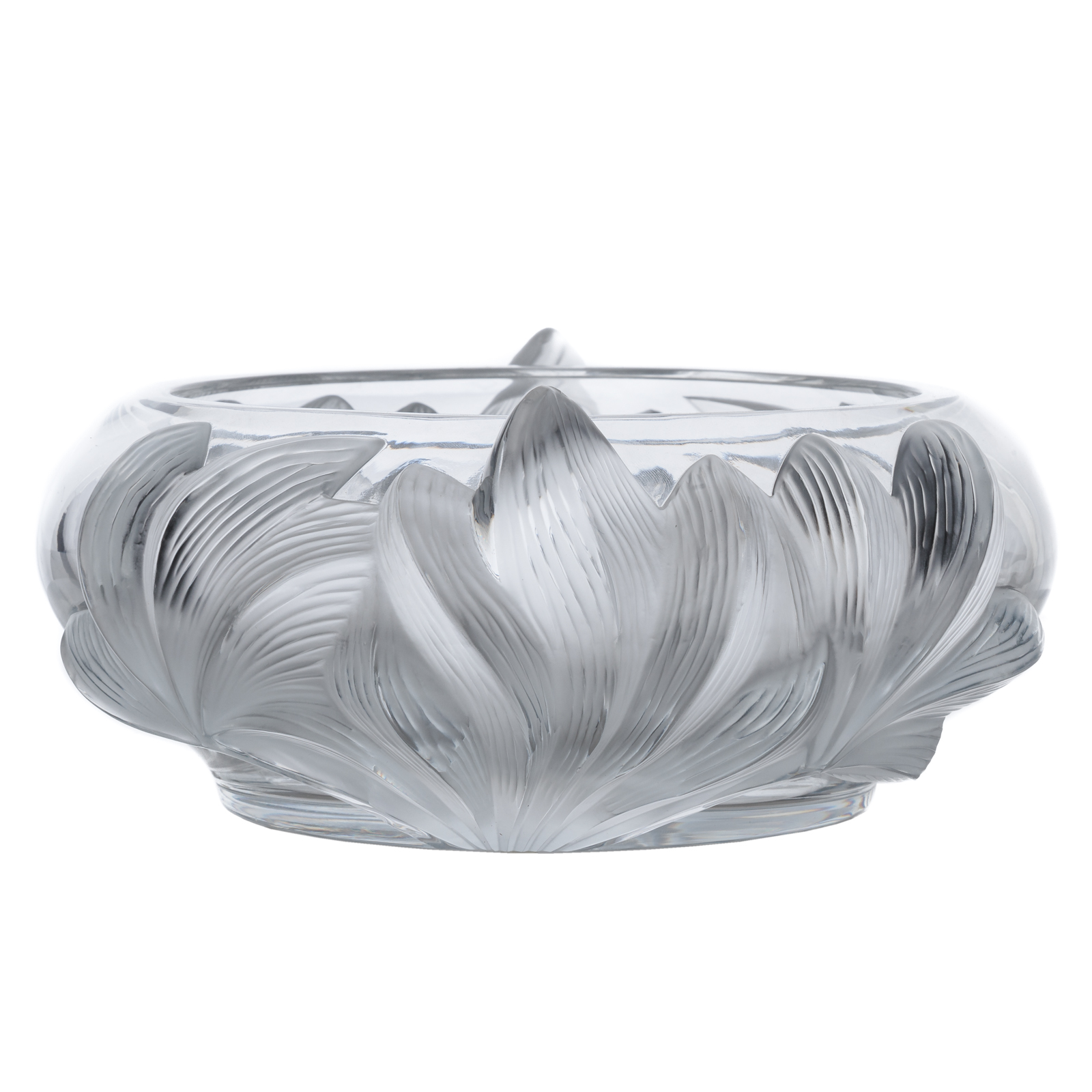 Appraisal: LALIQUE CRYSTAL PIVOINE BOWL th century inscribed Lalique France in