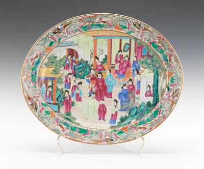 Appraisal: A Chinese Famille Rose Pattern Platter ca Late th Century