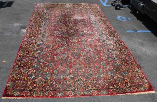 Appraisal: Unusual Size Antique Sarouk Carpet From a Sag Harbor NY