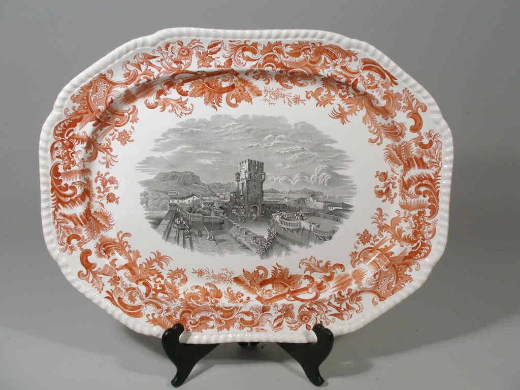 Appraisal: Copeland Spode Beverly Serving Platter England early s scrolled foliate