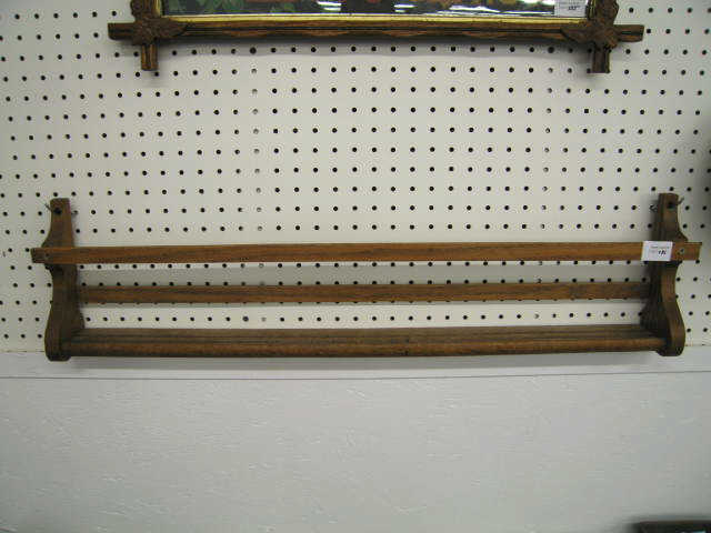 Appraisal: Oak Plate Rack