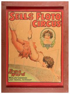 Appraisal: Sells Floto Circus Erma Ward Champion Lady Aerial Gymnast Circa