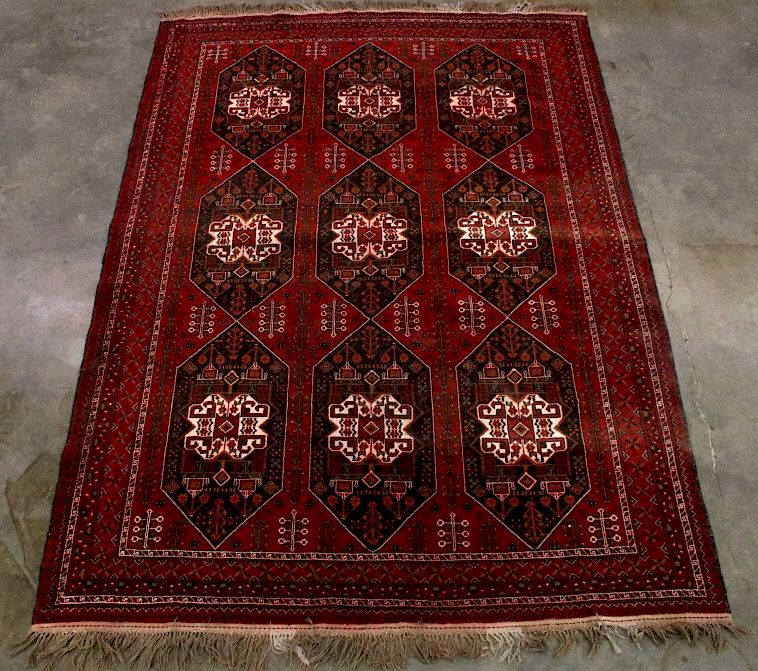 Appraisal: Large Persian Kazak Style Woolen Rug For your consideration is