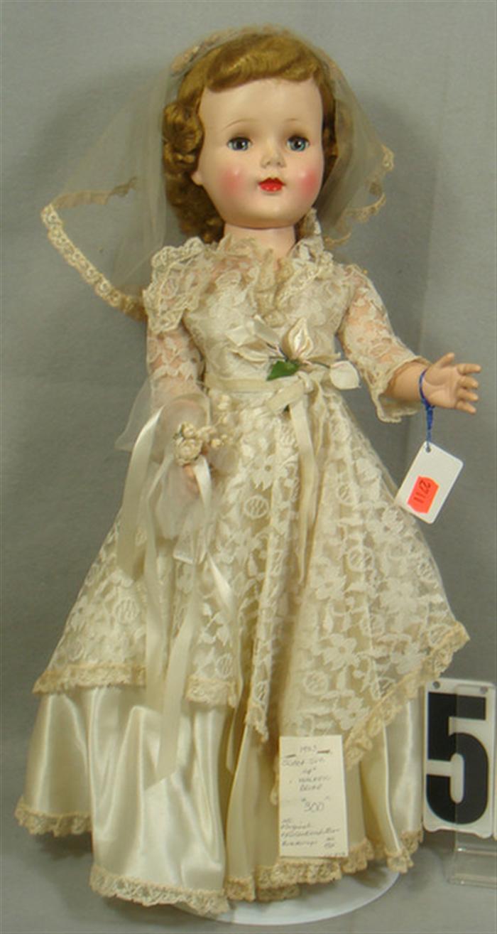 Appraisal: American Character Sweet Sue Walker Bride Doll Hard plastic inches