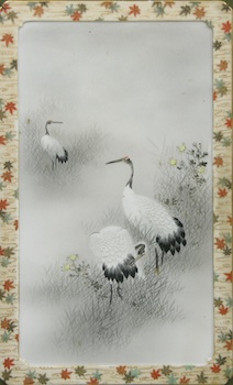 Appraisal: A Hand Decorated Japanese Porcelain Plaque A hand decorated Japanese