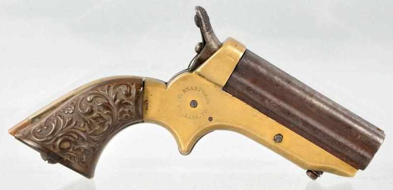 Appraisal: C Sharps Model -Shot Pepperbox Pistol Description Serial Cal GA