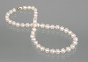 Appraisal: A Princess Length Necklace of Freshwater Cultured - mm Pearls