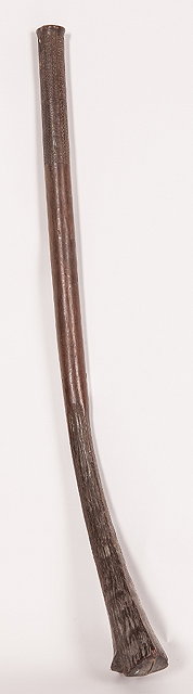 Appraisal: A FIJIAN HEAVY WOODEN GUN STOCK CLUB with serrated handle