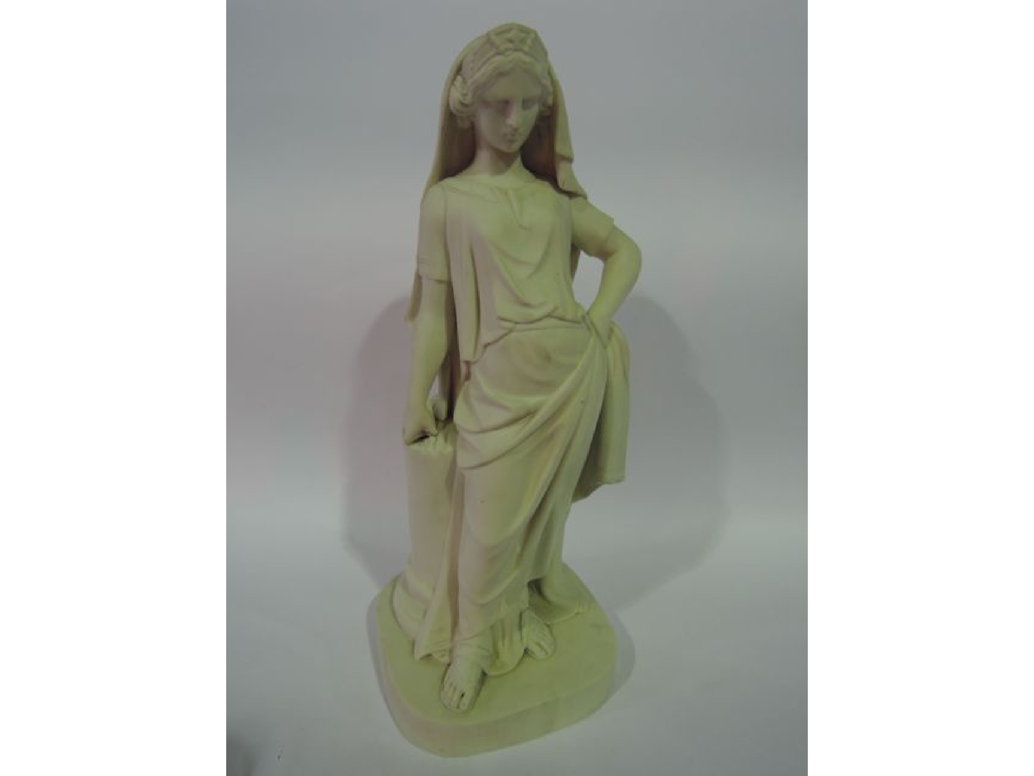 Appraisal: A th century Parian ware figure of a classically draped