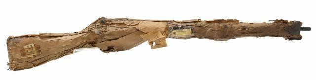 Appraisal: Enfield Mk rifle in paper wrapped over cosmoline unopened tagged