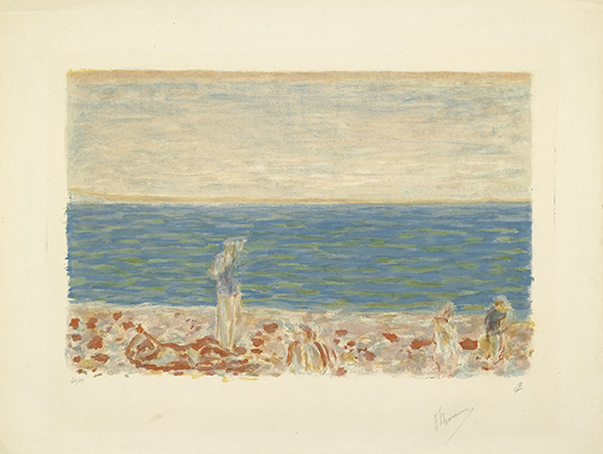 Appraisal: PIERRE BONNARD after La Plage Color lithograph - x mm