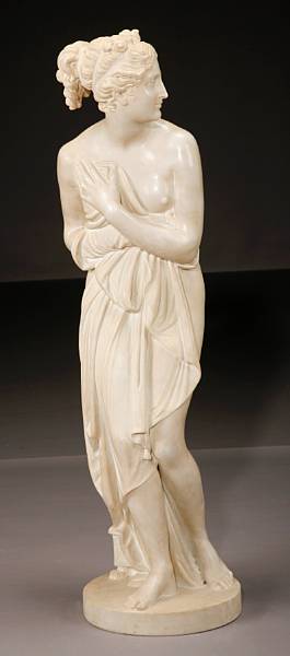 Appraisal: A carved marble figure of the Venus Italica after Antonio