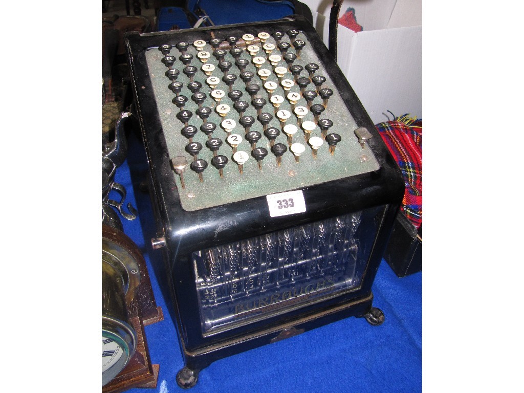 Appraisal: Manual adding machine by Burroughs London