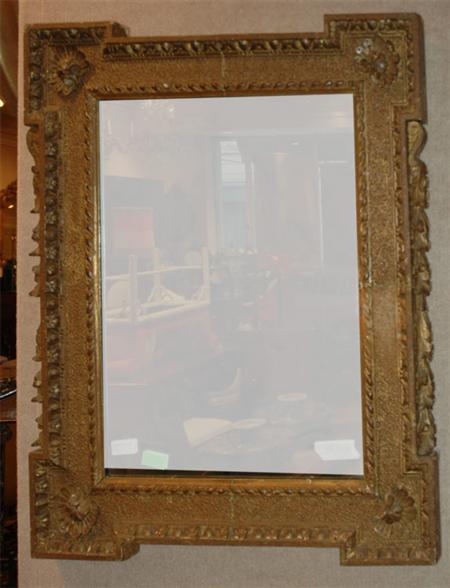 Appraisal: George II Style Leaf Decorated Gilt-Wood Mirror Estimate nbsp nbsp