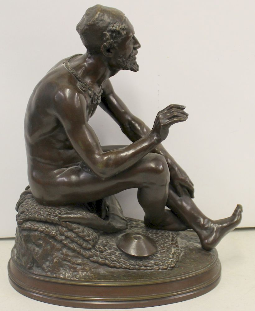 Appraisal: Charles Ponsin-Andarahy FR - Signed Bronze of an Arab Beggar