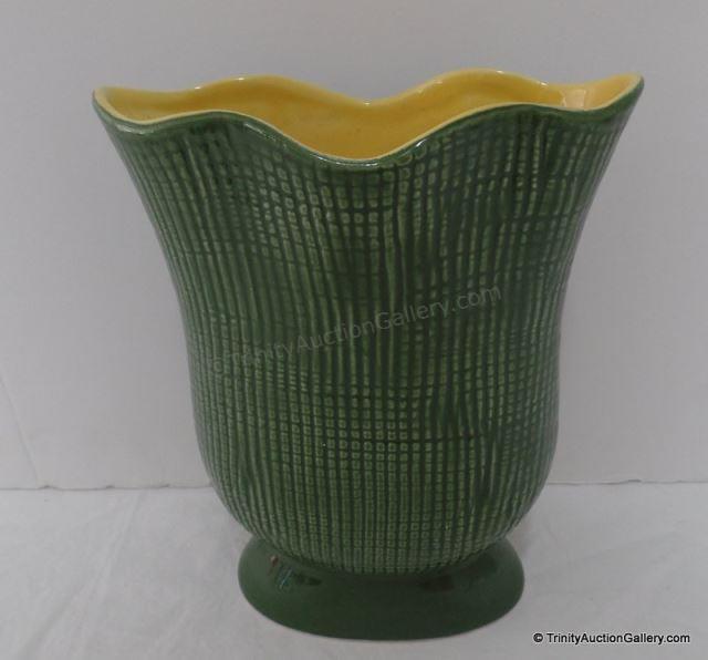 Appraisal: Red Wing Pottery Textura Ming Green Vase B Designed by