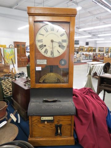 Appraisal: National Time Recorder Time Clock circa tall working