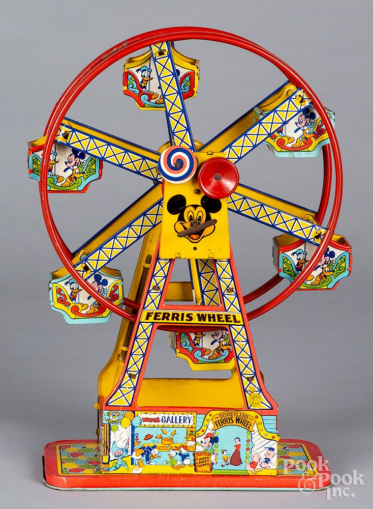 Appraisal: Chein tin litho windup Mickey Mouse ferris wheel Chein tin