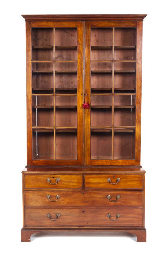 Appraisal: Sale Lot A George III Mahogany Bookcase th century with