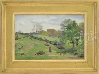 Appraisal: BERNARD COREY American - SUMMER GRAZING Oil on panel Housed