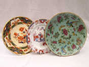 Appraisal: An Oriental ceramic dish the eau de nil body finely