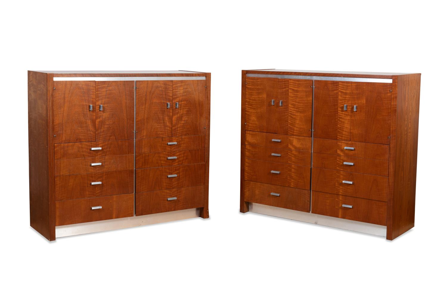 Appraisal: PAIR OF MID-CENTURY FOUNDERS GENTLEMAN S CABINETS Pair of Mid