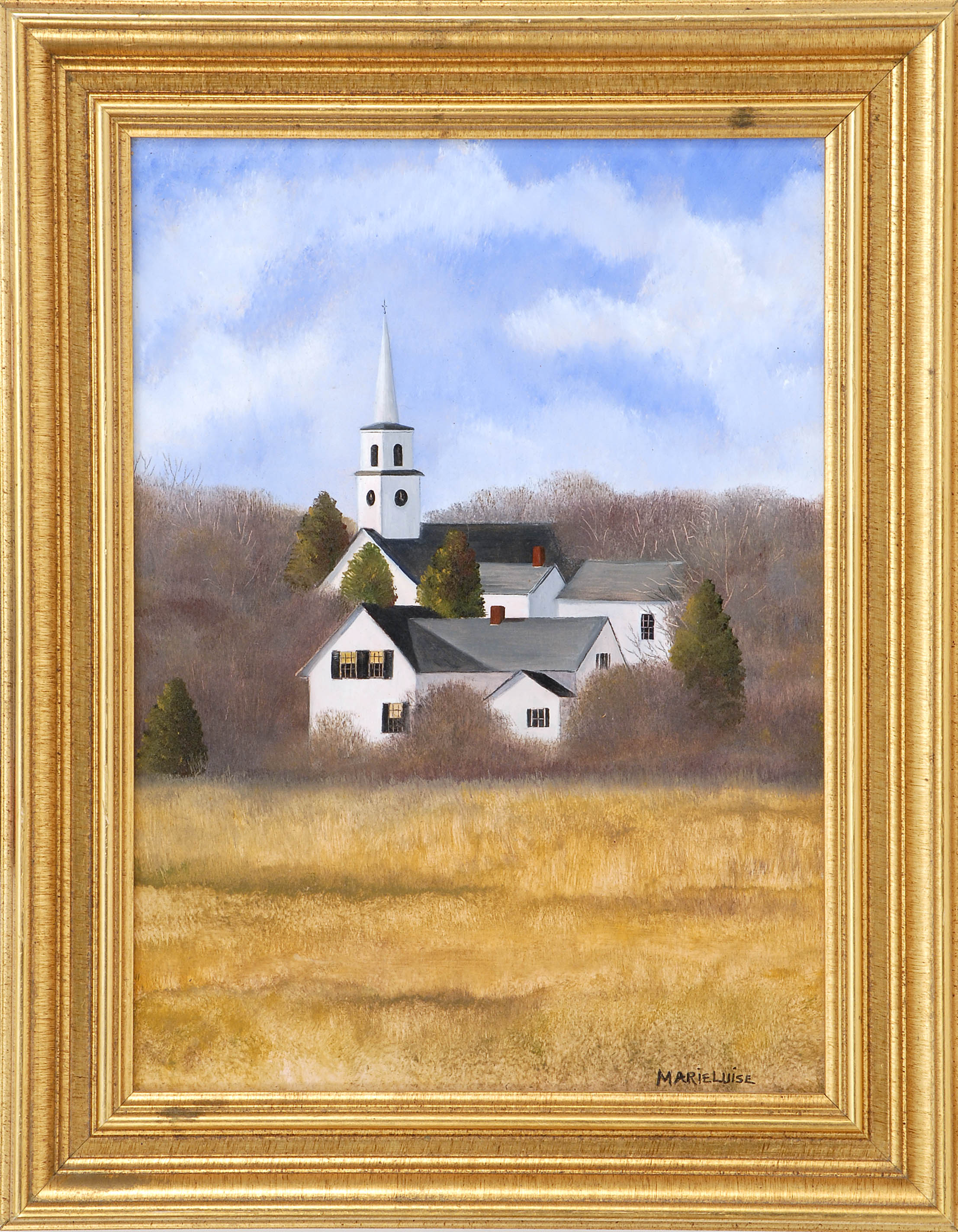 Appraisal: MARIELUISE HUTCHINSONMassachusetts b East Dennis Village as seen from the