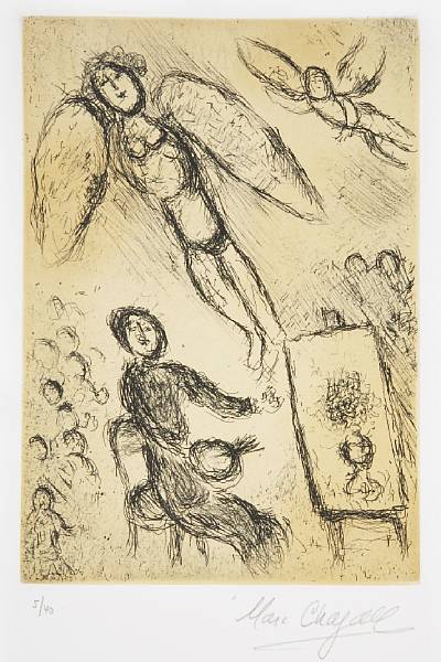 Appraisal: Marc Chagall Russian French - Plate from Psalms of David