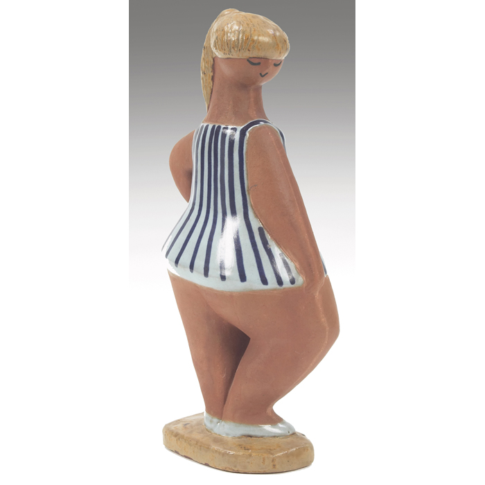 Appraisal: Lisa Larson ''Dora'' figure forGustavsberg Sweden Collection stoneware with glazed