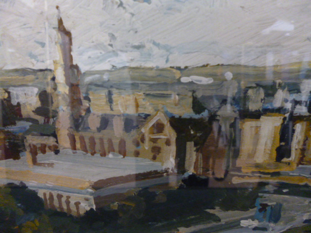 Appraisal: JAKE ATTREE b - View of Bradford Town Hall oil