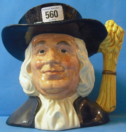 Appraisal: Royal Doulton Large Character Jug Mr Quaker D limited edition