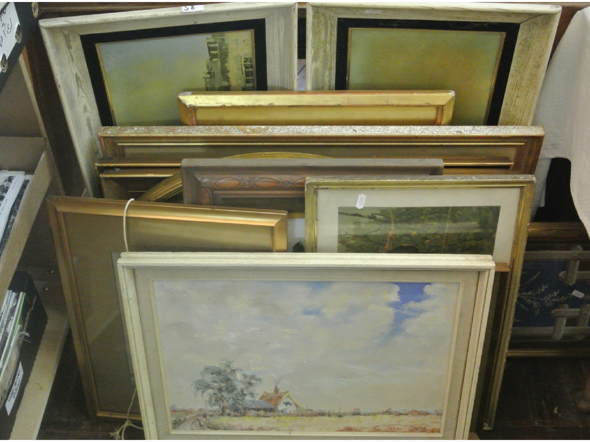 Appraisal: A quantity of pictures and prints including an oil painting