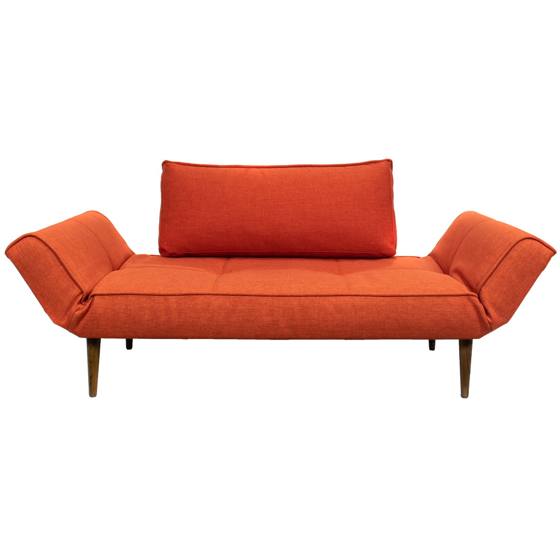 Appraisal: INNOVATION TUFTED SOFA BED Innovation tufted sofa bed upholstered in